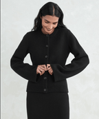 Zachte button-up trui