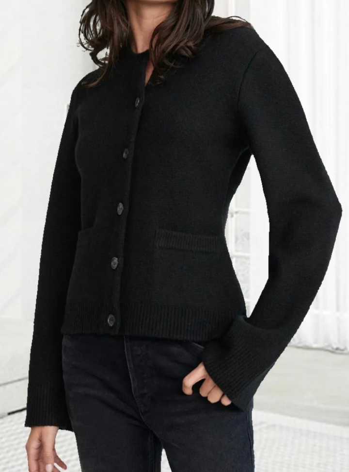 Zachte button-up trui