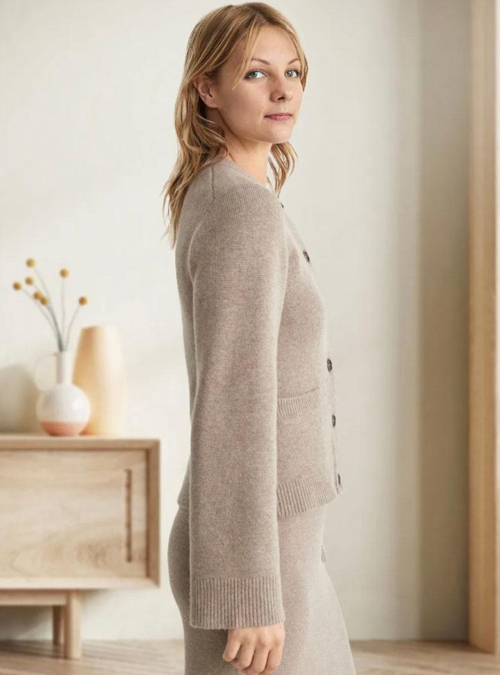 Zachte button-up trui