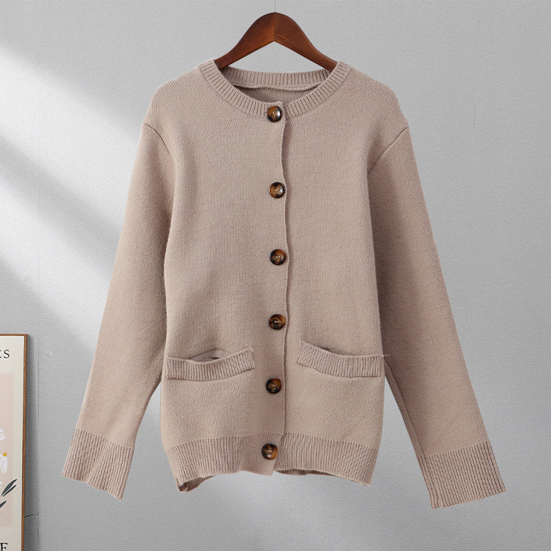 Zachte button-up trui