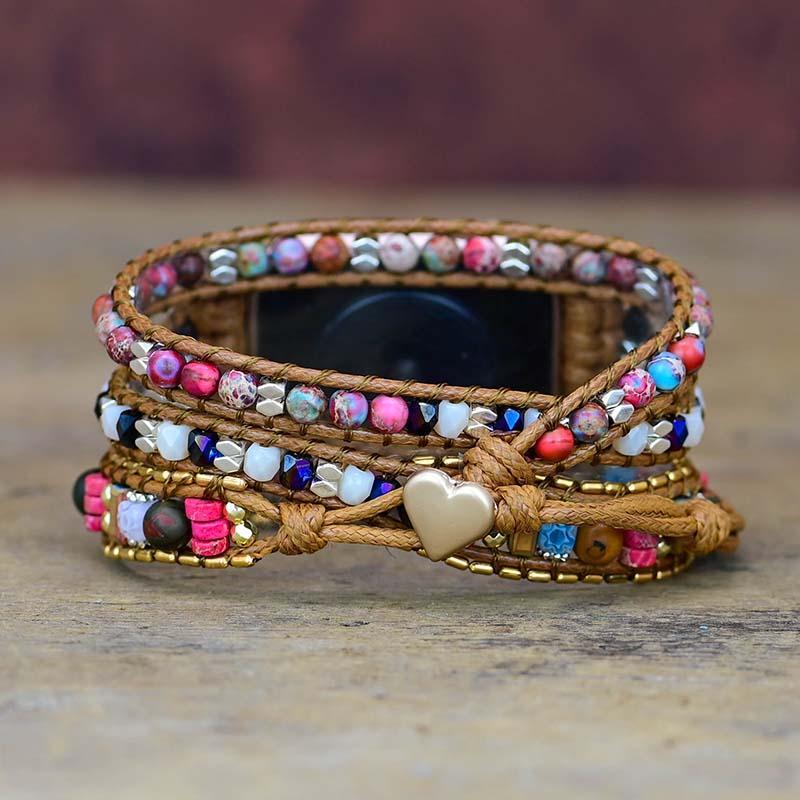 Edelsteen apple watch bandje – Liva