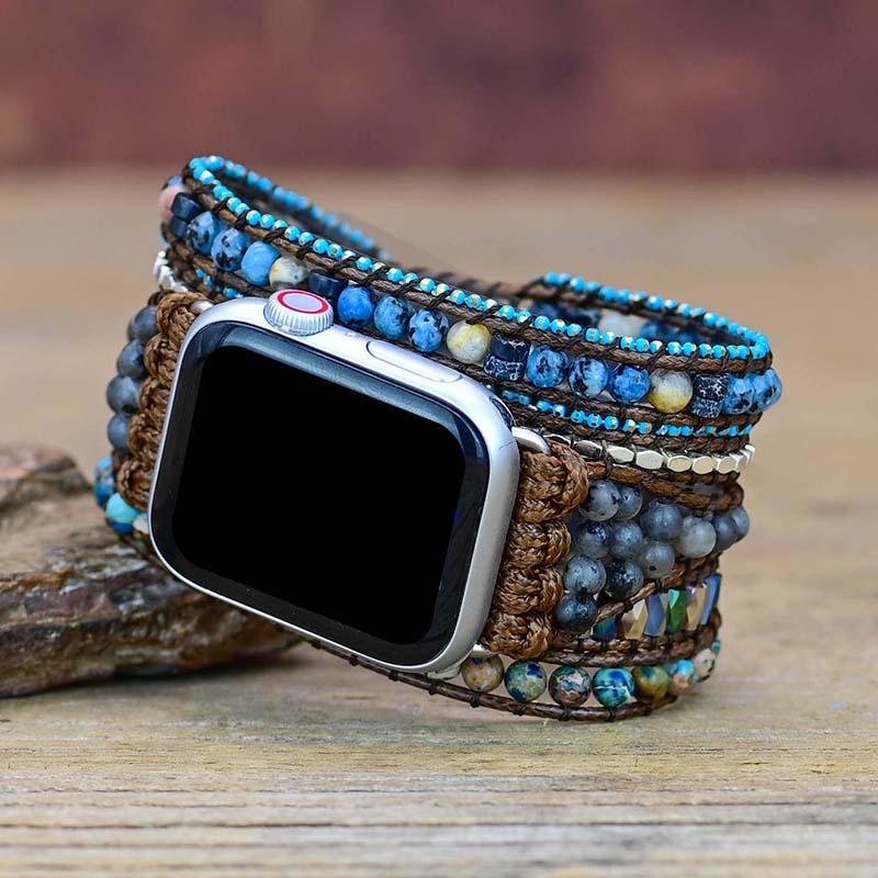 Edelsteen apple watch bandje – Noor
