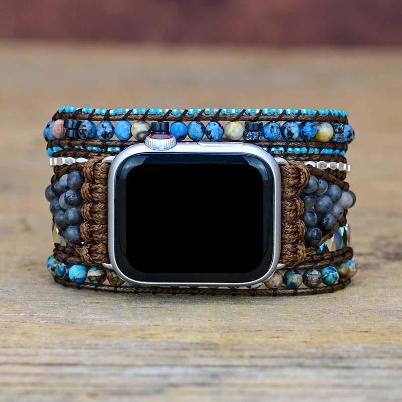 Edelsteen apple watch bandje – Noor