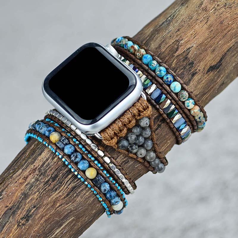 Edelsteen apple watch bandje – Noor