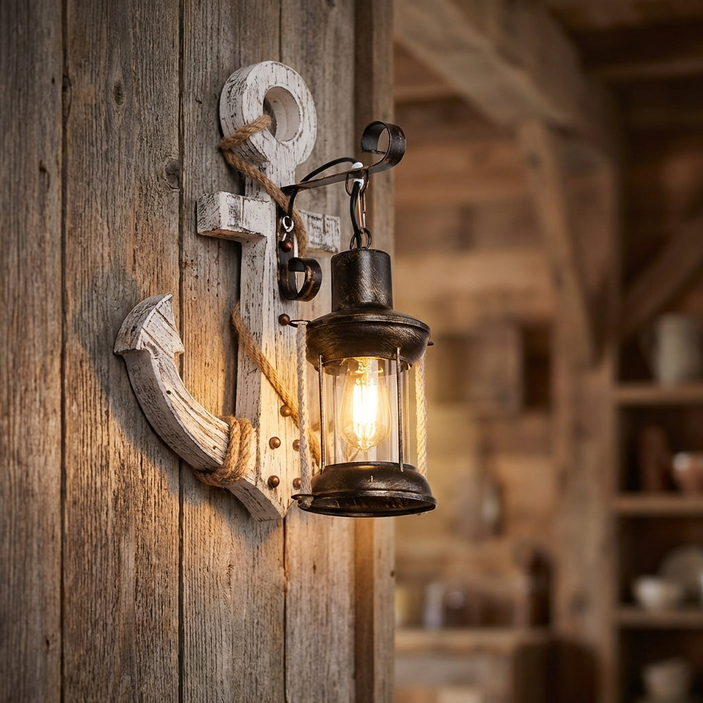 Maritieme anker-wandlamp