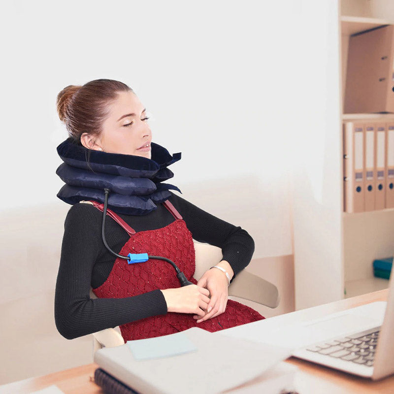 Air inflatable neck support