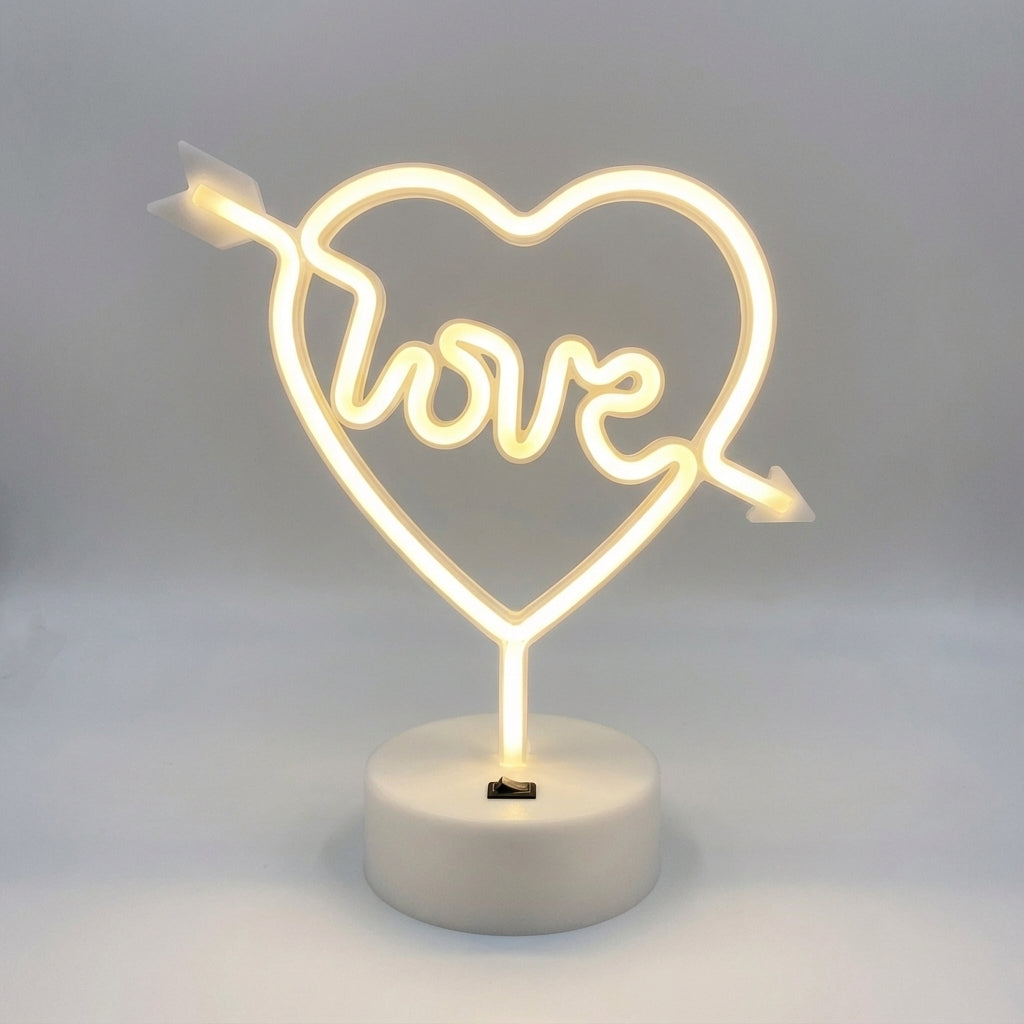 Neon-stijl tafellamp