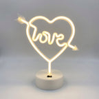 Neon-stijl tafellamp