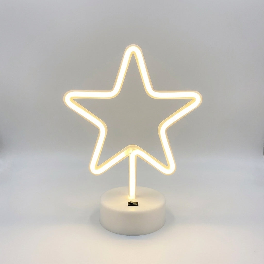 Neon-stijl tafellamp