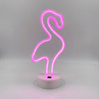 Neon-stijl tafellamp