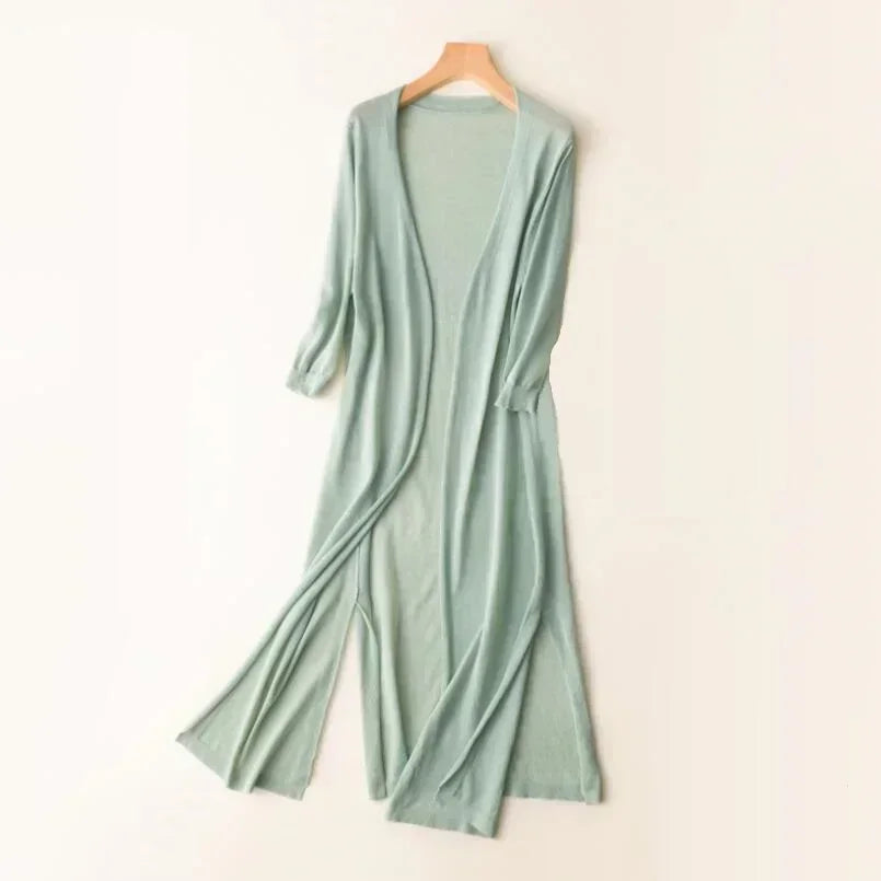 Dames lange mouw vest