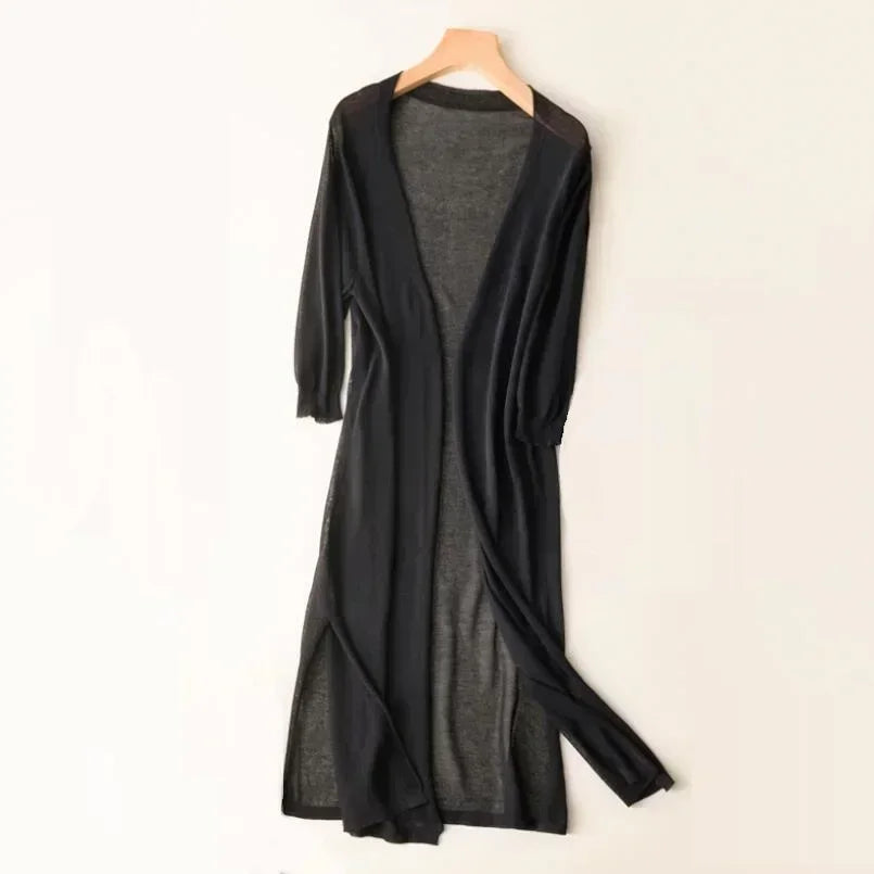 Dames lange mouw vest