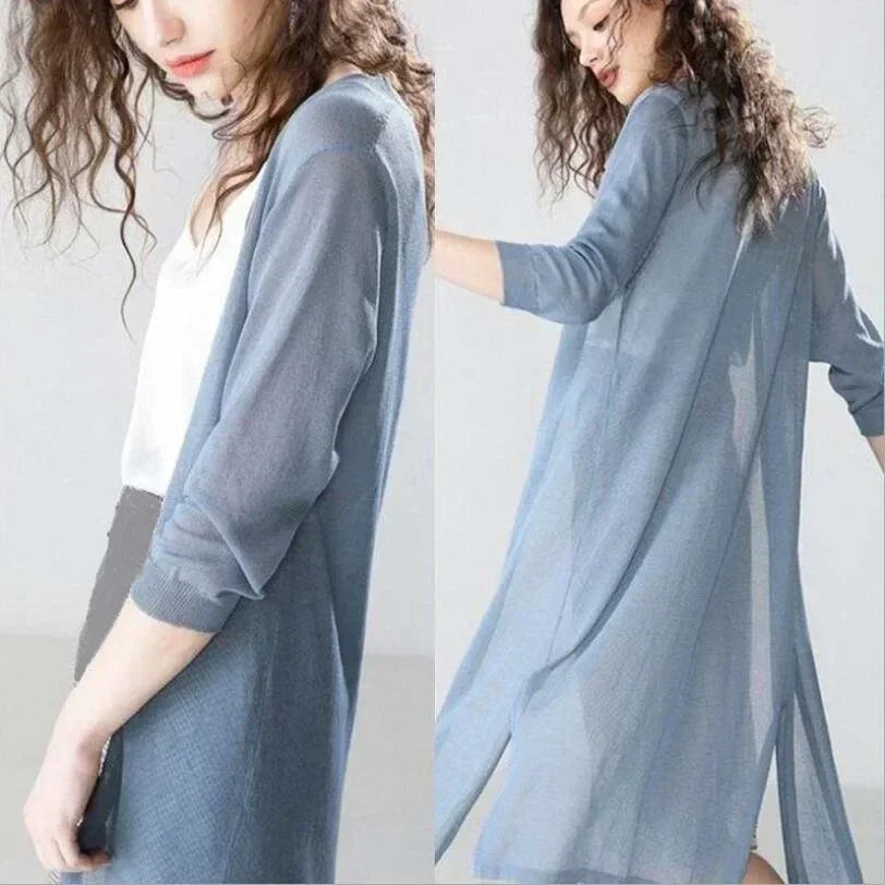 Dames lange mouw vest