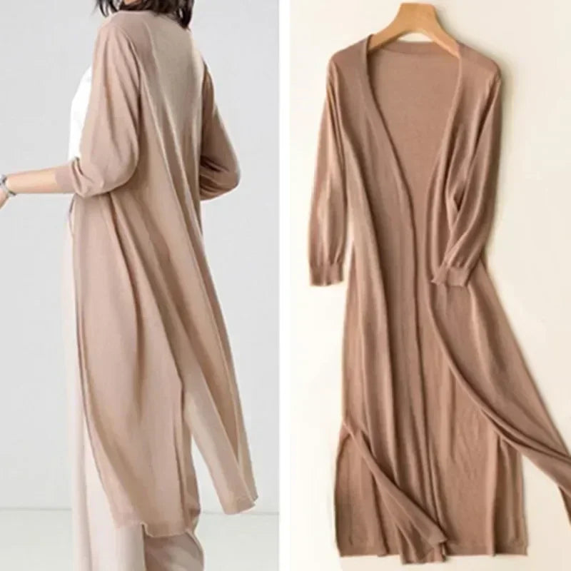 Dames lange mouw vest