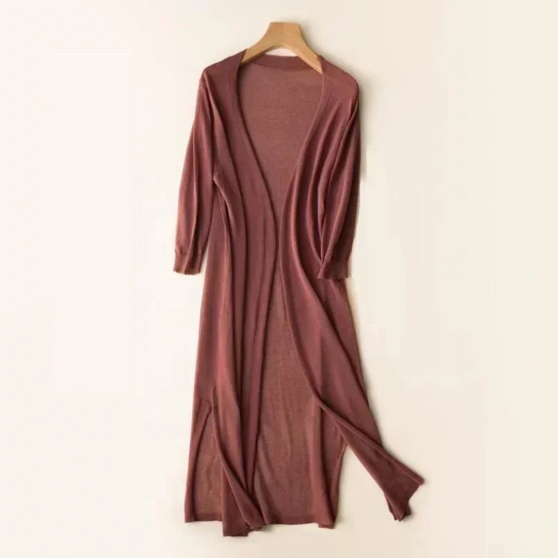 Dames lange mouw vest