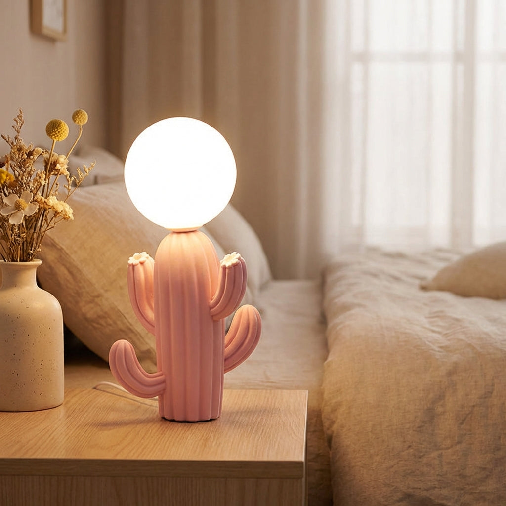Originele cactus-tafellamp