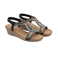Dames sandalen met wedge hak
