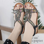 Dames sandalen met wedge hak