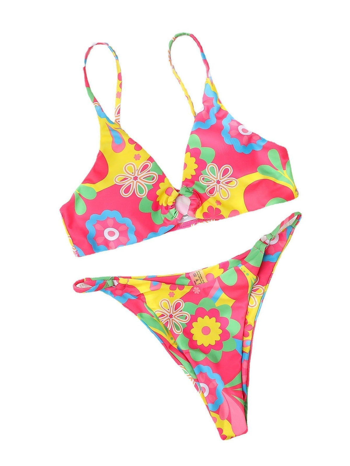 Bikini set met roze bloemenprint — afbeelding 11