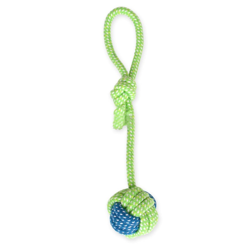 Honden trektouwspeeltje - tug & play rope ball