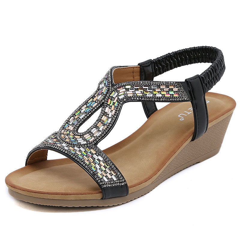 Dames sandalen met wedge hak