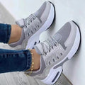 Casual sneakers met gedempte hak voor dames