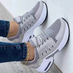Casual sneakers met gedempte hak voor dames