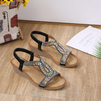 Dames sandalen met wedge hak