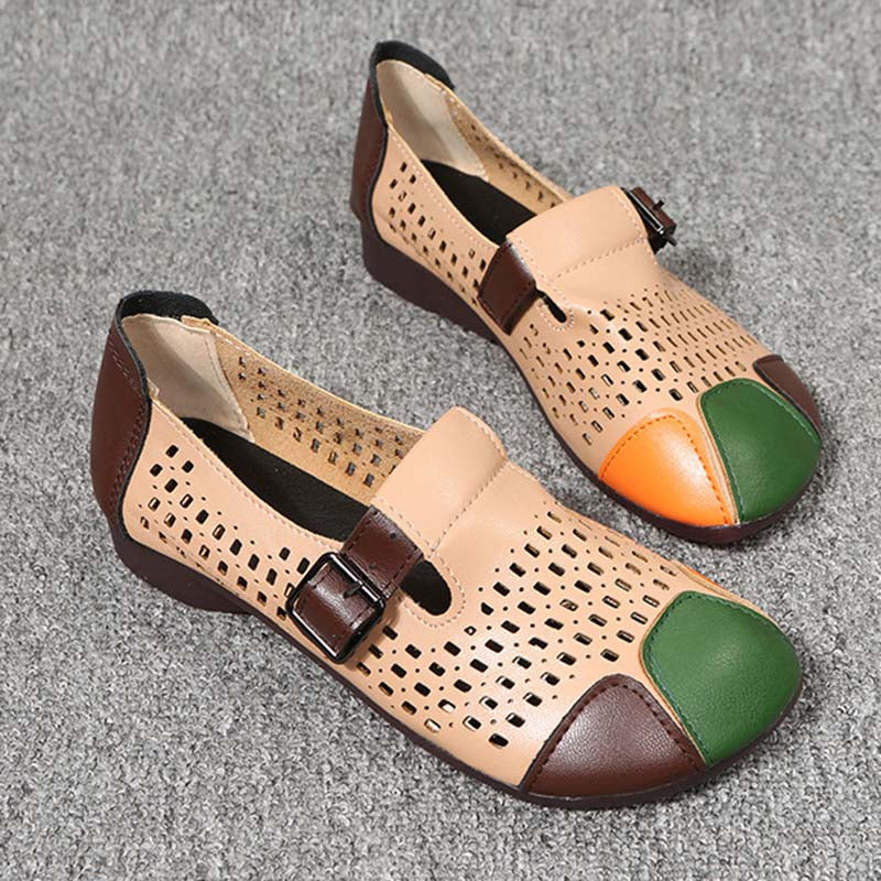 Luchtige dames sandalen met gesp