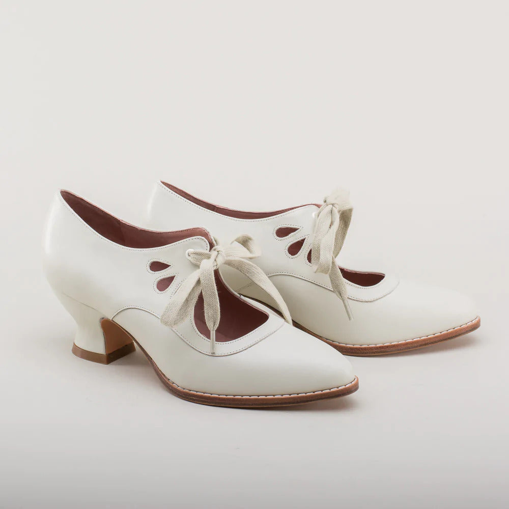Leren pumps