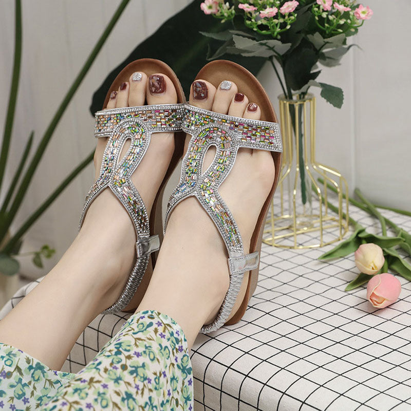 Dames sandalen met wedge hak