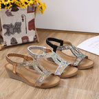 Dames sandalen met wedge hak