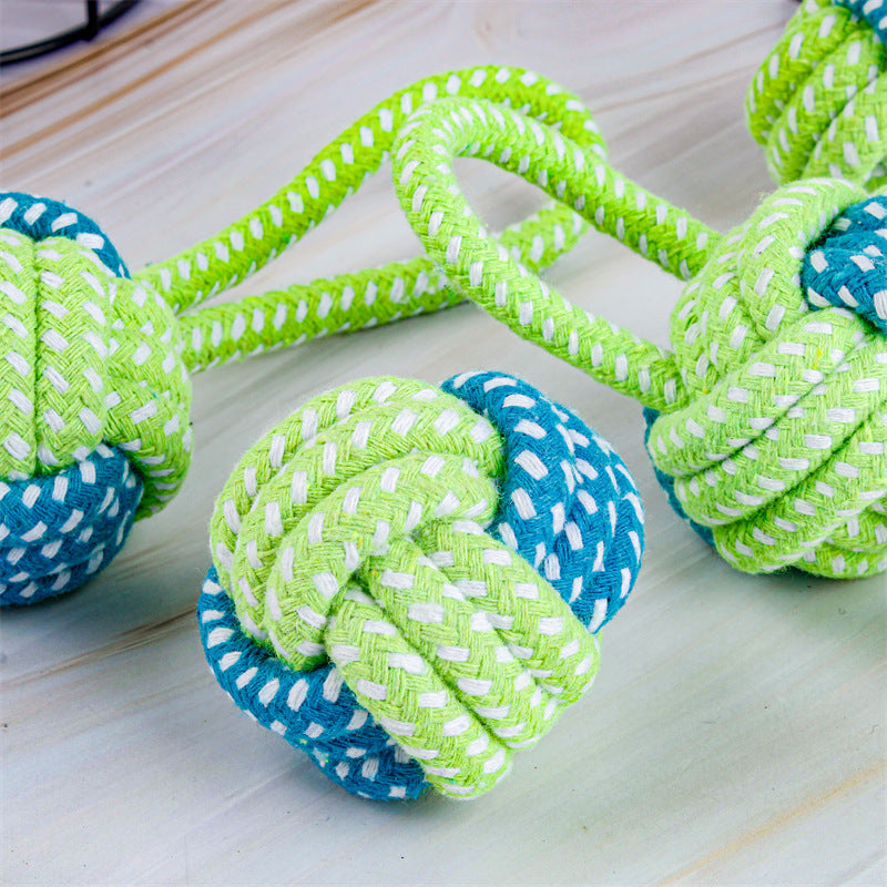 Honden trektouwspeeltje - tug & play rope ball