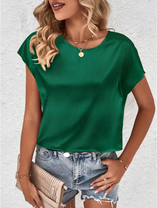 Stijlvol dames vleermuismouwshirt met ronde hals