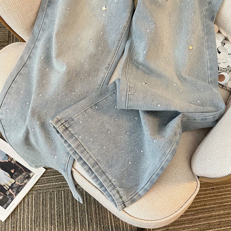 Dames glitter jeans voor een sprankelende look
