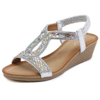 Dames sandalen met wedge hak