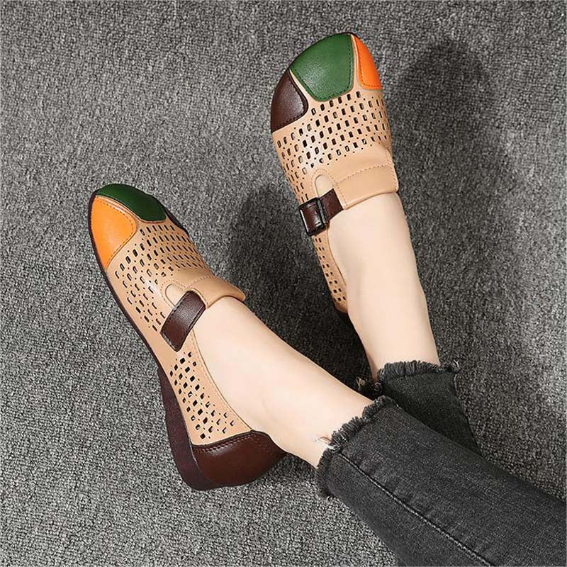 Luchtige dames sandalen met gesp
