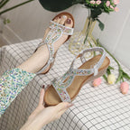 Dames sandalen met wedge hak