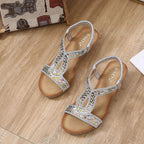 Dames sandalen met wedge hak