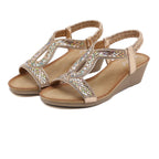 Dames sandalen met wedge hak — afbeelding 28