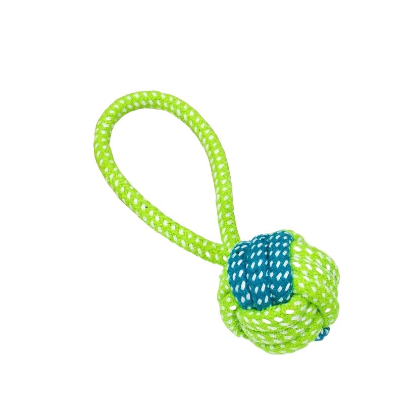 Honden trektouwspeeltje - tug & play rope ball