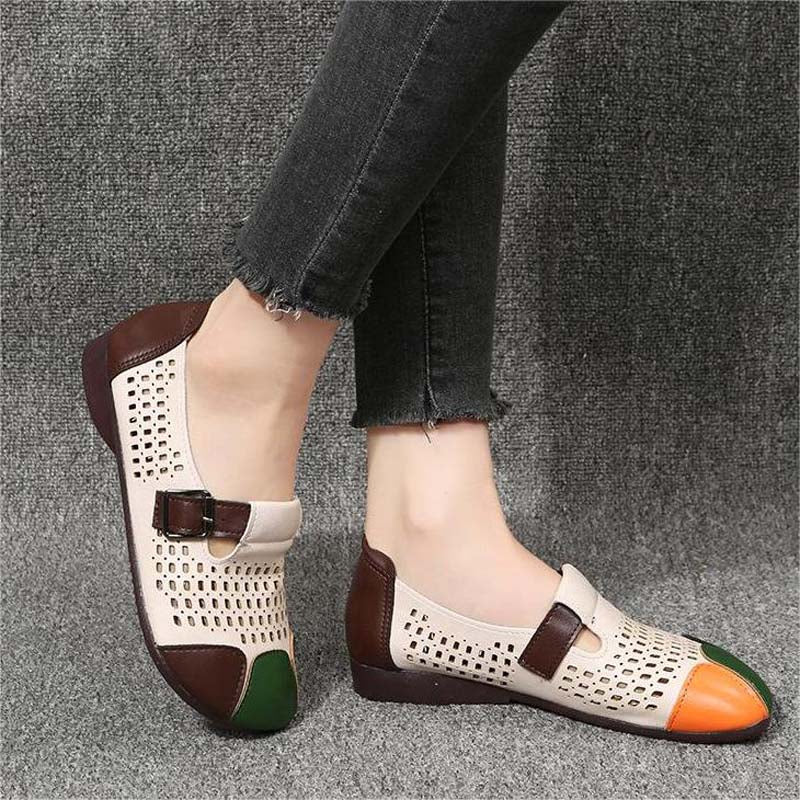 Luchtige dames sandalen met gesp