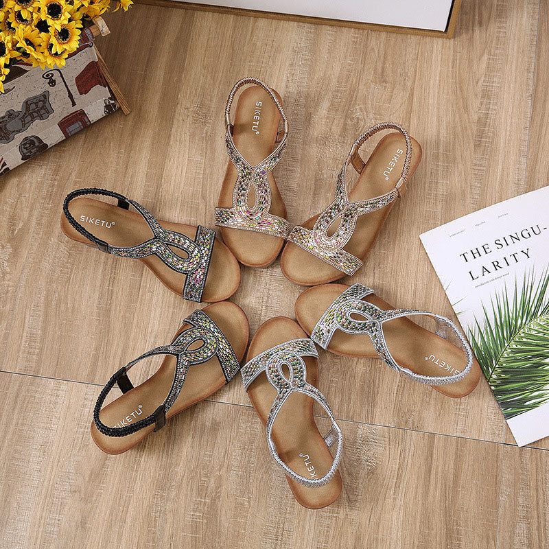 Dames sandalen met wedge hak — afbeelding 24