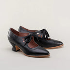 Leren pumps