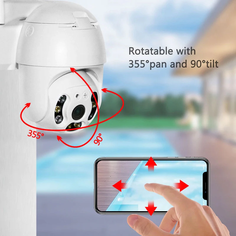 Slimme wifi-beveiligingscamera's SmartCam, set van 4
