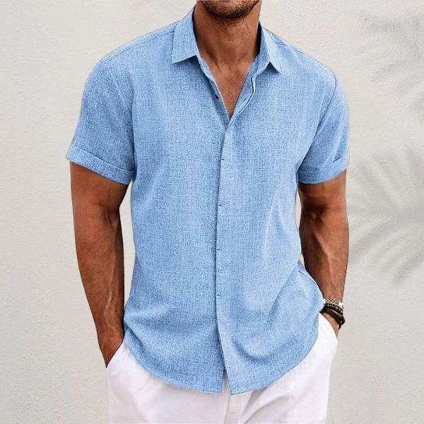Luchtig zomeroverhemd voor heren — afbeelding 38