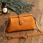 Leder retro crossbody handtas
