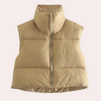 Gewatteerde korte damesbodywarmer