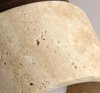Rustieke travertijn plafondlamp
