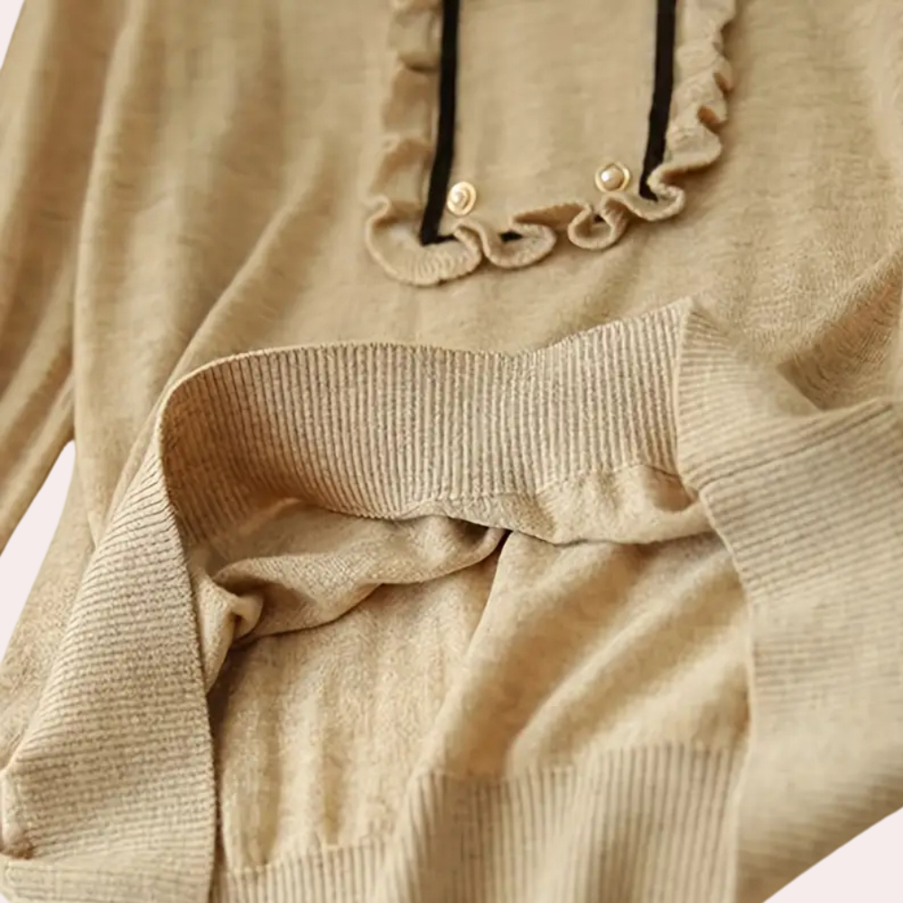 Khaki damesblouse